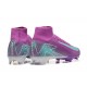 Nike Air Zoom Mercurial Superfly 10 Elite Firm Ground Men Purple Blue Football Shoes