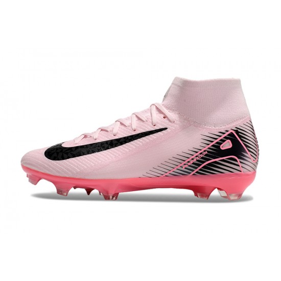 Nike Air Zoom Mercurial Superfly 10 Elite Firm Ground Unisex Black Pink Football Shoes