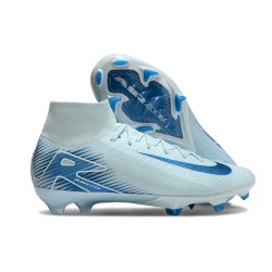 Nike Air Zoom Mercurial Superfly 10 Elite Firm Ground Unisex Blue Football Shoes