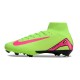 Nike Air Zoom Mercurial Superfly 10 Elite Firm Ground Unisex Green Pink Football Shoes