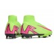 Nike Air Zoom Mercurial Superfly 10 Elite Firm Ground Unisex Green Pink Football Shoes