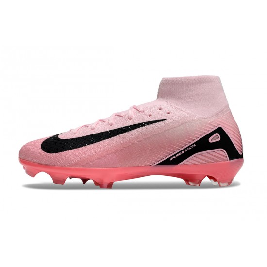 Nike Air Zoom Mercurial Superfly 10 Elite Firm Ground Unisex Pink Black Football Shoes