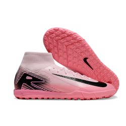 Nike Air Zoom Mercurial Superfly XV Elite Turf Men Pink Black Football Shoes