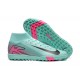 Nike Air Zoom Mercurial Superfly XV Elite Turf Men Pink Green Football Shoes