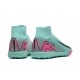 Nike Air Zoom Mercurial Superfly XV Elite Turf Men Pink Green Football Shoes