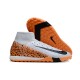 Nike Air Zoom Mercurial Superfly XV Elite Turf Men White Orange Football Shoes