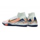 Nike Air Zoom Mercurial Superfly XV Elite Turf Unisex White Pink Football Shoes