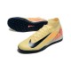 Nike Air Zoom Mercurial Superfly XV Elite Turf Unisex Yellow and Pink Football Shoes