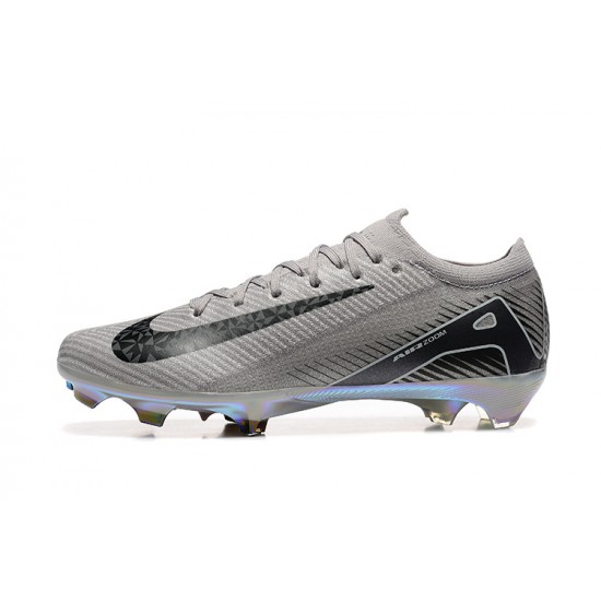 Nike Air Zoom Mercurial Vapor 16 Elite Firm Ground Men Grey Black Football Shoes