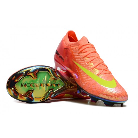 Nike Air Zoom Mercurial Vapor 16 Elite Firm Ground Unisex Orange and Yellow Football Shoes