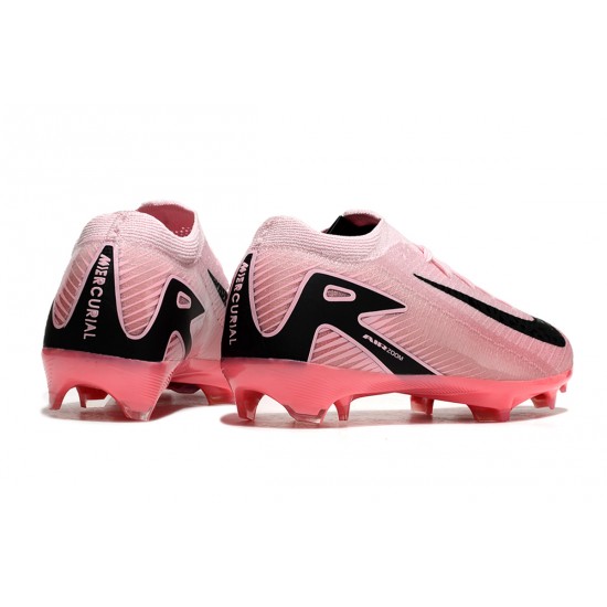 Nike Air Zoom Mercurial Vapor 16 Elite Firm Ground Unisex Pink Black Football Shoes