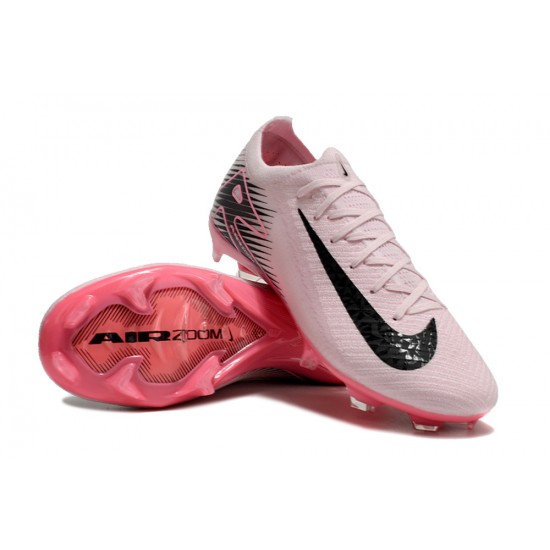 Nike Air Zoom Mercurial Vapor 16 Elite Firm Ground Unisex Pink and Black Football Shoes