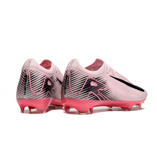 Nike Air Zoom Mercurial Vapor 16 Elite Firm Ground Unisex Pink and Black Football Shoes