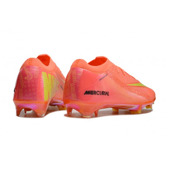 Nike Air Zoom Mercurial Vapor 16 Elite Firm Ground Unisex Yellow Orange Football Shoes