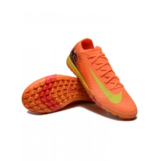 Nike Air Zoom Mercurial Vapor XV Elite Turf Men Orange Yellow Football Shoes