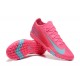 Nike Air Zoom Mercurial Vapor XV Elite Turf Men Pink and Blue Football Shoes