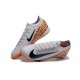 Nike Air Zoom Mercurial Vapor XV Elite Turf Unisex White and Orange Football Shoes