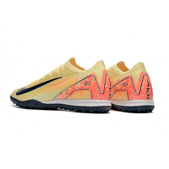 Nike Air Zoom Mercurial Vapor XV Elite Turf Unisex Yellow and Pink Football Shoes