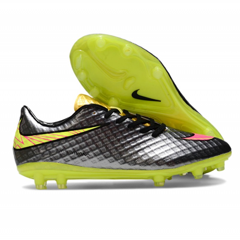 Nike Hypervenom Phantom I Firm Ground Men Grey Yellow Football Shoes