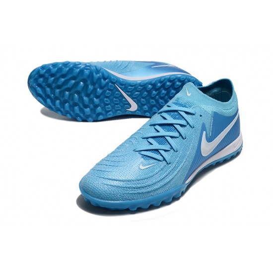 Nike Phantom GX II Elite Turf Men Blue White Football Shoes