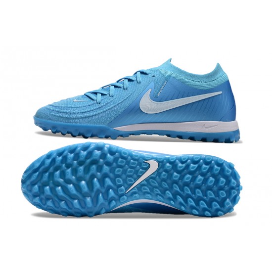 Nike Phantom GX II Elite Turf Men Blue White Football Shoes