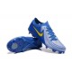 Nike Phantom Luna Elite Firm Ground Men Blue Grey Football Shoes