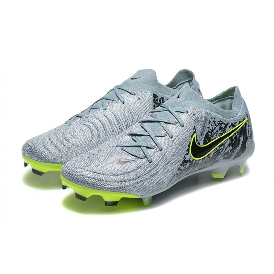 Nike Phantom Luna Elite Firm Ground Men Grey Yellow Football Shoes