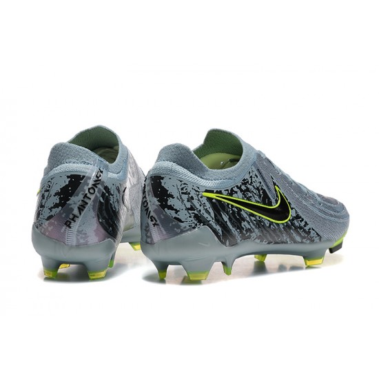 Nike Phantom Luna Elite Firm Ground Men Grey Yellow Football Shoes