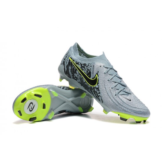 Nike Phantom Luna Elite Firm Ground Men Grey Yellow Football Shoes