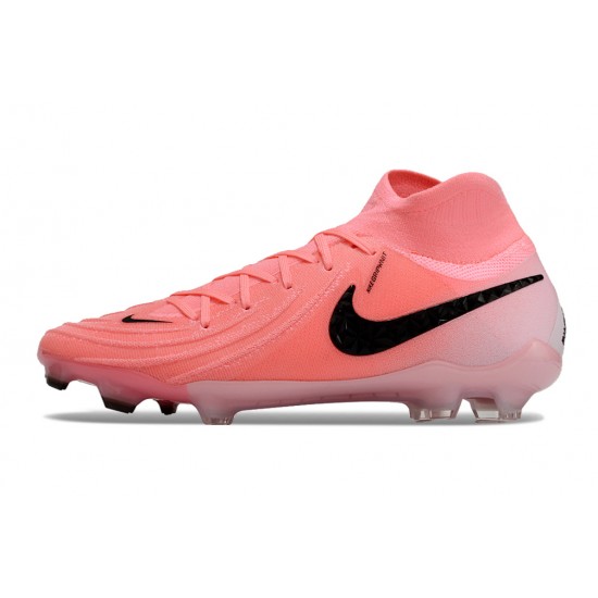 Nike Phantom Luna Elite Firm Ground Unisex Black Pink Football Shoes