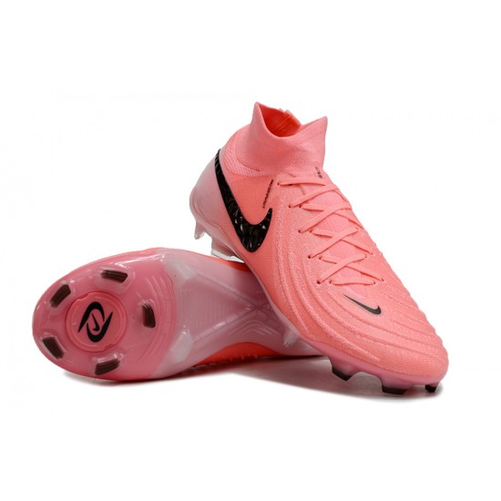 Nike Phantom Luna Elite Firm Ground Unisex Black Pink Football Shoes