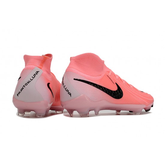 Nike Phantom Luna Elite Firm Ground Unisex Black Pink Football Shoes