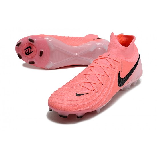 Nike Phantom Luna Elite Firm Ground Unisex Black Pink Football Shoes