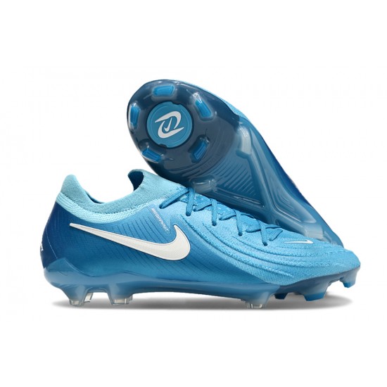 Nike Phantom Luna Elite Firm Ground Unisex Blue White Football Shoes