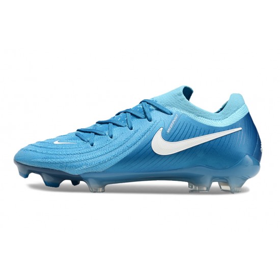 Nike Phantom Luna Elite Firm Ground Unisex Blue White Football Shoes