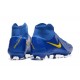 Nike Phantom Luna Elite NU Firm Ground Men Blue Yellow Football Shoes