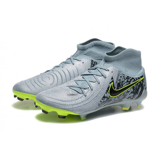 Nike Phantom Luna Elite NU Firm Ground Men Grey Black Football Shoes