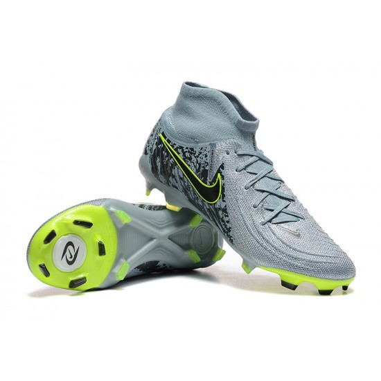 Nike Phantom Luna Elite NU Firm Ground Men Grey Black Football Shoes