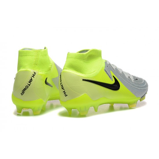 Nike Phantom Luna Elite NU Firm Ground Men Yellow Grey Football Shoes