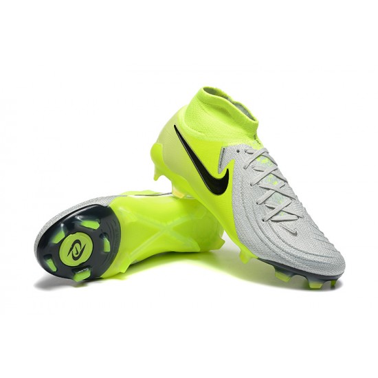 Nike Phantom Luna Elite NU Firm Ground Men Yellow Grey Football Shoes