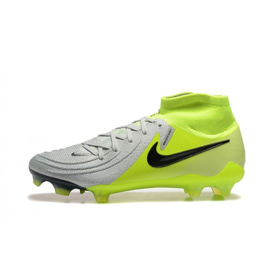 Nike Phantom Luna Elite NU Firm Ground Men Yellow Grey Football Shoes