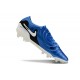 Nike Tiempo Legend 10 Elite Firm Ground Unisex Blue White Football Shoes