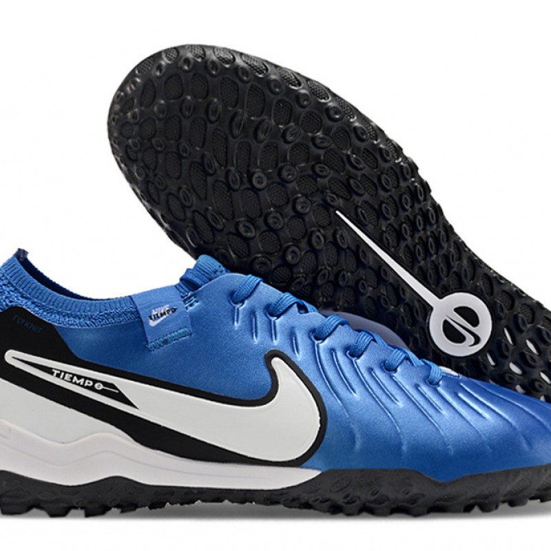 Nike Tiempo Legend 10 Elite Turf Unisex Blue Black Football Shoes