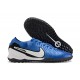 Nike Tiempo Legend 10 Elite Turf Unisex Blue Black Football Shoes