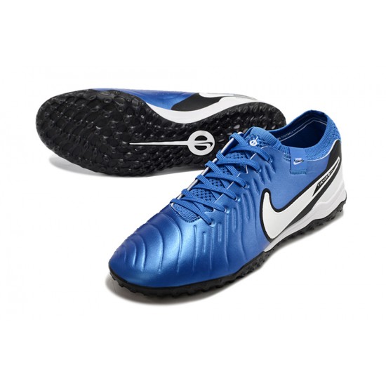 Nike Tiempo Legend 10 Elite Turf Unisex Blue Black Football Shoes