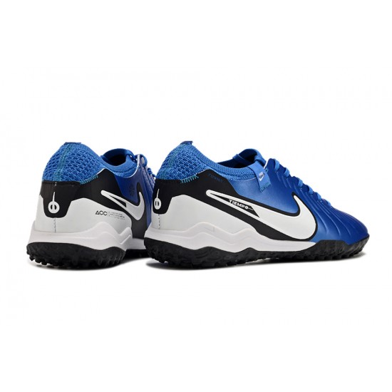 Nike Tiempo Legend 10 Elite Turf Unisex Blue Black Football Shoes