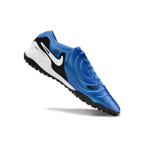 Nike Tiempo Legend 10 Elite Turf Unisex Blue Black Football Shoes