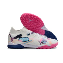 Puma Future 7 Ultimate Turf Men White and Pink Football Shoes