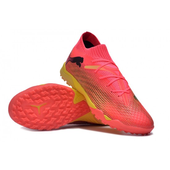 Puma Future 7 Ultimate Turf Men Pink Black Football Shoes