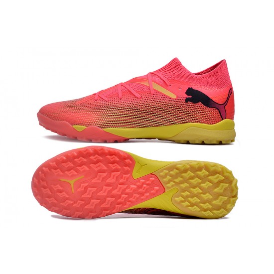 Puma Future 7 Ultimate Turf Men Pink Black Football Shoes